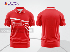 Mẫu thiết kế áo polo basic đồng phục doanh nghiệp đẹp màu đỏ tươi ctpb971