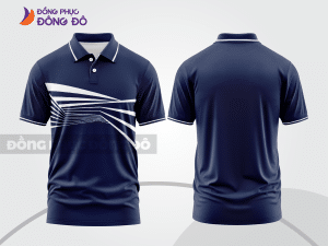 Mẫu thiết kế áo polo basic đồng phục doanh nghiệp đẹp màu xanh tím than ctpb974