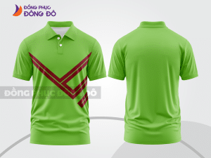 Mẫu thiết kế áo polo basic đồng phục doanh nghiệp đẹp màu xanh lá mạ ctpb985