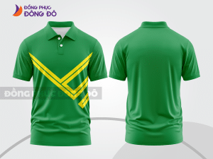 Mẫu thiết kế áo polo basic đồng phục doanh nghiệp đẹp màu xanh lá cây ctpb986