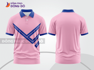 Mẫu thiết kế áo polo basic đồng phục doanh nghiệp đẹp màu hồng phấn ctpb989