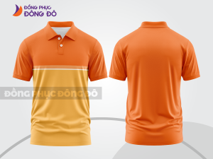 Mẫu thiết kế áo polo basic đồng phục công ty màu cam ctpb99