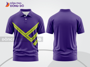 Mẫu thiết kế áo polo basic đồng phục doanh nghiệp đẹp màu tím ctpb992
