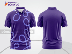 Mẫu thiết kế áo polo 3d đồng phục công ty màu tím ctpd3003