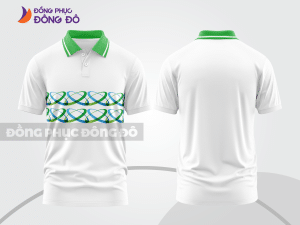 Mẫu thiết kế áo polo 3d đồng phục công ty màu trắng ctpd3008