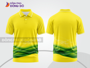 Mẫu thiết kế áo polo 3d đồng phục công ty màu vàng ctpd3011