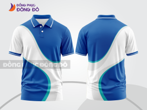 Mẫu thiết kế áo polo 3d đồng phục công ty màu xanh dương ctpd4004