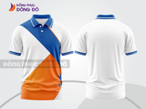 Mẫu thiết kế áo polo 3d đồng phục công ty màu xanh dương ctpd4008