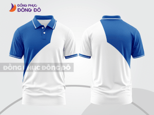 Mẫu thiết kế áo polo 3d đồng phục công ty màu xanh dương ctpd4015