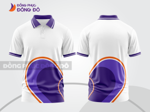 Mẫu thiết kế áo polo 3d đồng phục công ty màu tím ctpd4019