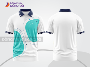 Mẫu thiết kế áo polo 3d đồng phục công ty màu xanh ngọc ctpd4031