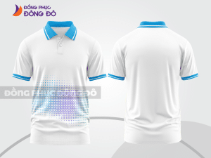 Mẫu thiết kế áo polo 3d đồng phục công ty màu trắng ctpd4036