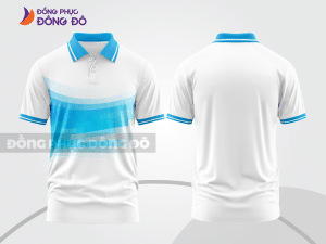 Mẫu thiết kế áo polo 3d đồng phục công ty màu xanh da trời ctpd4044