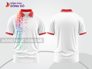 Mẫu thiết kế áo polo 3d đồng phục công ty màu trắng ctpd4048