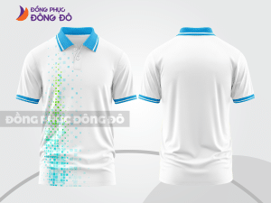 Mẫu thiết kế áo polo 3d đồng phục công ty màu trắng ctpd4049