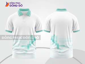 Mẫu thiết kế áo polo 3d đồng phục công ty màu trắng ctpd4051