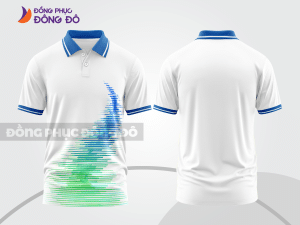 Mẫu thiết kế áo polo 3d đồng phục công ty màu trắng ctpd4053