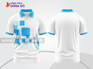 Mẫu thiết kế áo polo 3d đồng phục công ty màu trắng ctpd4055