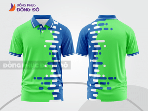 Mẫu thiết kế áo polo 3d đồng phục công ty màu xanh nõn chuối ctpd4060