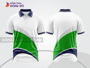 Mẫu thiết kế áo polo 3d đồng phục công ty màu xanh lá cây ctpd4065