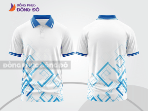 Mẫu thiết kế áo polo 3d đồng phục công ty màu trắng ctpd4066