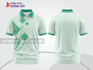 Mẫu thiết kế áo polo 3d đồng phục công ty màu xanh ngọc ctpd4067
