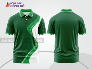 Mẫu thiết kế áo polo 3d đồng phục công ty màu xanh rêu ctpd4069