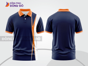 Mẫu thiết kế áo polo 3d đồng phục công ty màu xanh tím than ctpd4072