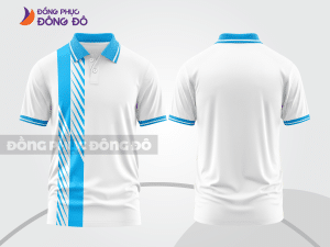 Mẫu thiết kế áo polo 3d đồng phục công ty màu trắng ctpd4073