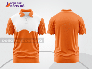 Mẫu thiết kế áo polo 3d đồng phục công ty màu cam ctpd4078