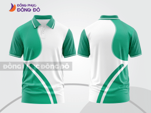 Mẫu thiết kế áo polo 3d đồng phục công ty màu xanh ngọc ctpd4083