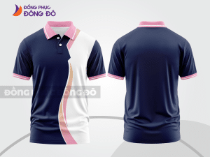 Mẫu thiết kế áo polo 3d đồng phục công ty màu xanh tím than ctpd4087