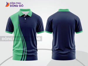 Mẫu thiết kế áo polo 3d đồng phục công ty màu xanh tím than ctpd4088