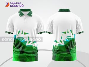 Mẫu thiết kế áo polo 3d đồng phục công ty màu xanh rêu ctpd4090