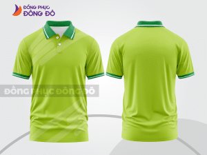 Mẫu thiết kế áo polo 3d đồng phục công ty màu xanh nõn chuối ctpd4095