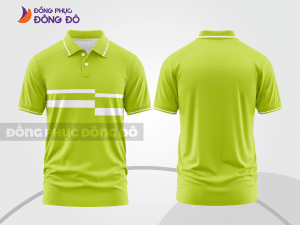 Mẫu thiết kế áo polo basic đồng phục doanh nghiệp đẹp màu xanh nõn chuối ctpb1103