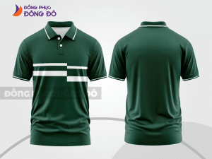 Mẫu thiết kế áo polo basic đồng phục doanh nghiệp đẹp màu xanh két ctpb1106