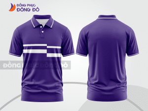 Mẫu thiết kế áo polo basic đồng phục doanh nghiệp đẹp màu tím ctpb1111