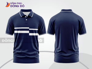 Mẫu thiết kế áo polo basic đồng phục doanh nghiệp đẹp màu xanh tím than ctpb1112