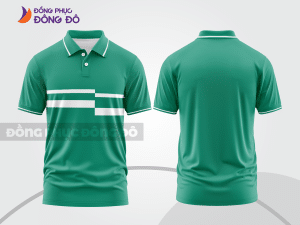 Mẫu thiết kế áo polo basic đồng phục doanh nghiệp đẹp màu xanh ngọc ctpb1114