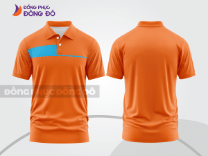 Mẫu thiết kế áo polo basic đồng phục doanh nghiệp đẹp màu cam ctpb1118