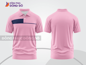 Mẫu thiết kế áo polo basic đồng phục doanh nghiệp đẹp màu hồng phấn ctpb1124