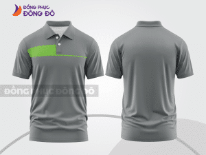 Mẫu thiết kế áo polo basic đồng phục doanh nghiệp đẹp màu ghi xám ctpb1126