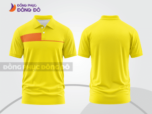 Mẫu thiết kế áo polo basic đồng phục doanh nghiệp đẹp màu vàng ctpb1130
