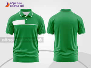 Mẫu thiết kế áo polo basic đồng phục doanh nghiệp đẹp màu xanh lá cây ctpb1136