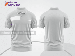 Mẫu thiết kế áo polo basic đồng phục doanh nghiệp đẹp màu ghi xám ctpb1144