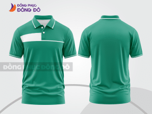 Mẫu thiết kế áo polo basic đồng phục doanh nghiệp đẹp màu xanh ngọc ctpb1146