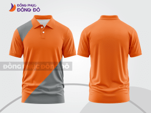Mẫu thiết kế áo polo basic đồng phục doanh nghiệp đẹp màu cam ctpb1150