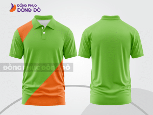 Mẫu thiết kế áo polo basic đồng phục doanh nghiệp đẹp màu xanh lá mạ ctpb1154