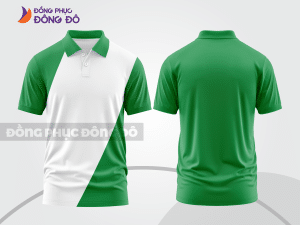 Mẫu thiết kế áo polo basic đồng phục doanh nghiệp đẹp màu xanh lá cây ctpb1155